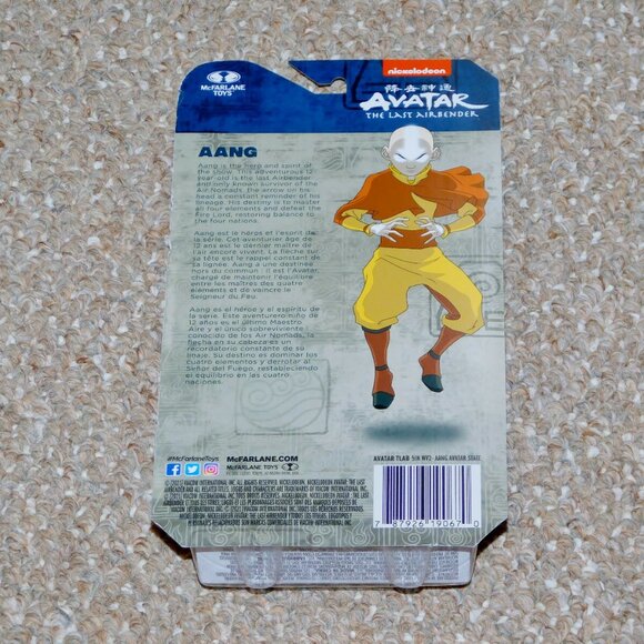 2021 McFarlane Avatar The Last Airbender 5" Aang Figure MIB Brand New Wave 2 - Picture 2 of 9